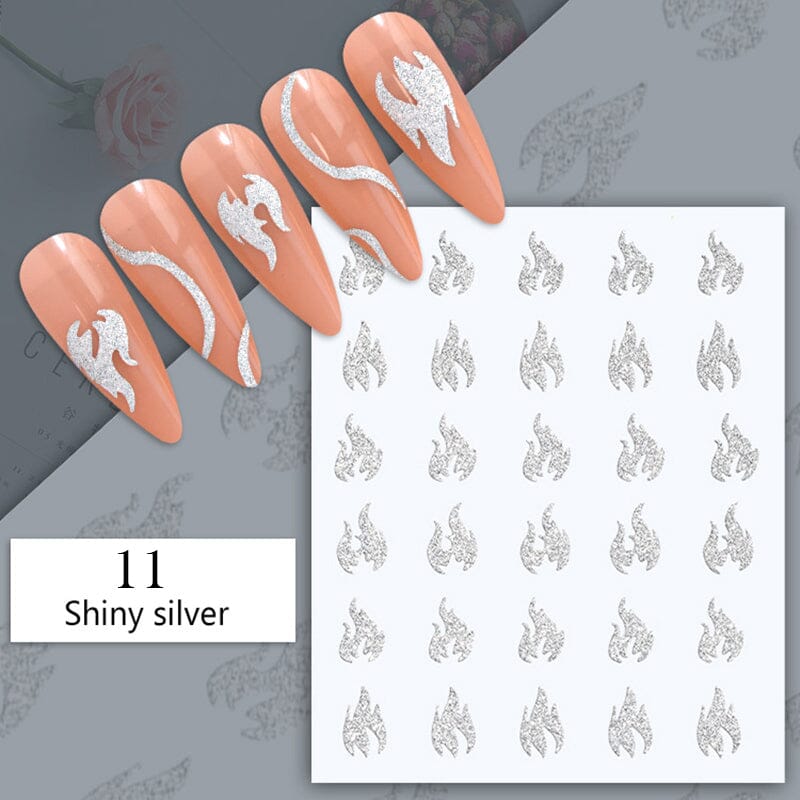 Reflective Glitter 3D Nail Sticker DIY Nails BORN PRETTY 11 