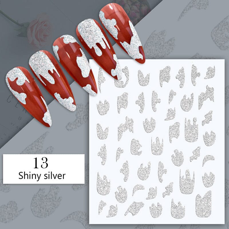 Reflective Glitter 3D Nail Sticker DIY Nails BORN PRETTY 13 