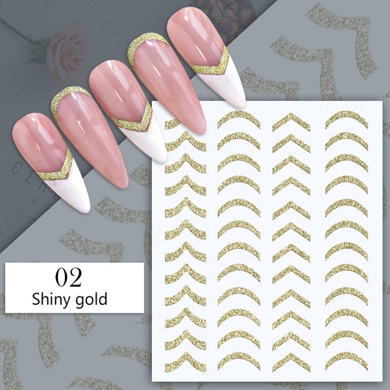 Reflective Glitter 3D Nail Sticker DIY Nails BORN PRETTY 02 