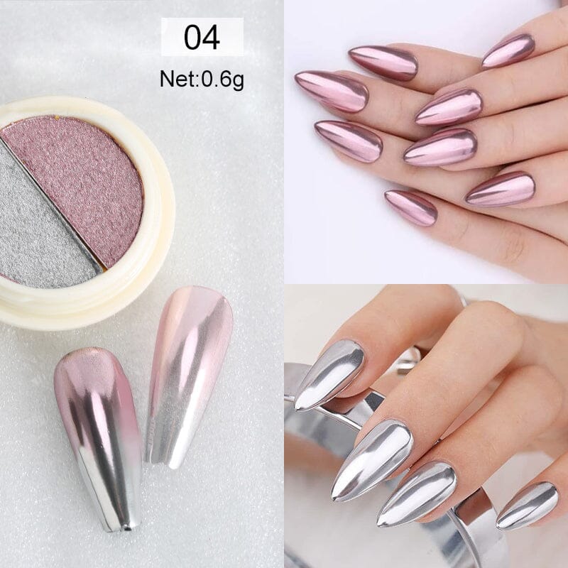 Double Colors Solid Mirror Powder Nail Powder BORN PRETTY 04 