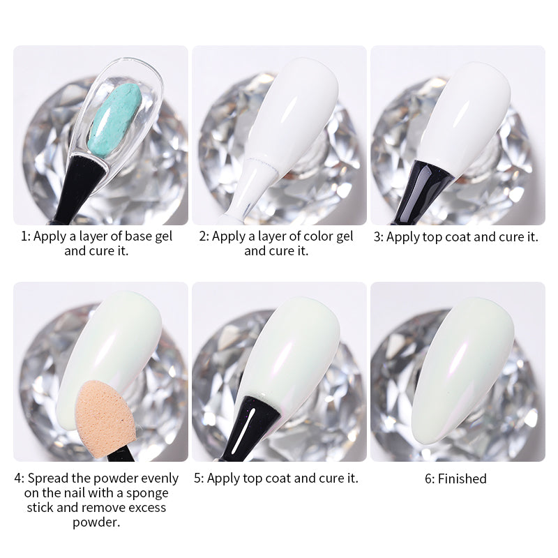 BORN PRETTY Nail Mirror Powder Glitter Chrome Pigment Nail Powder BORN PRETTY 