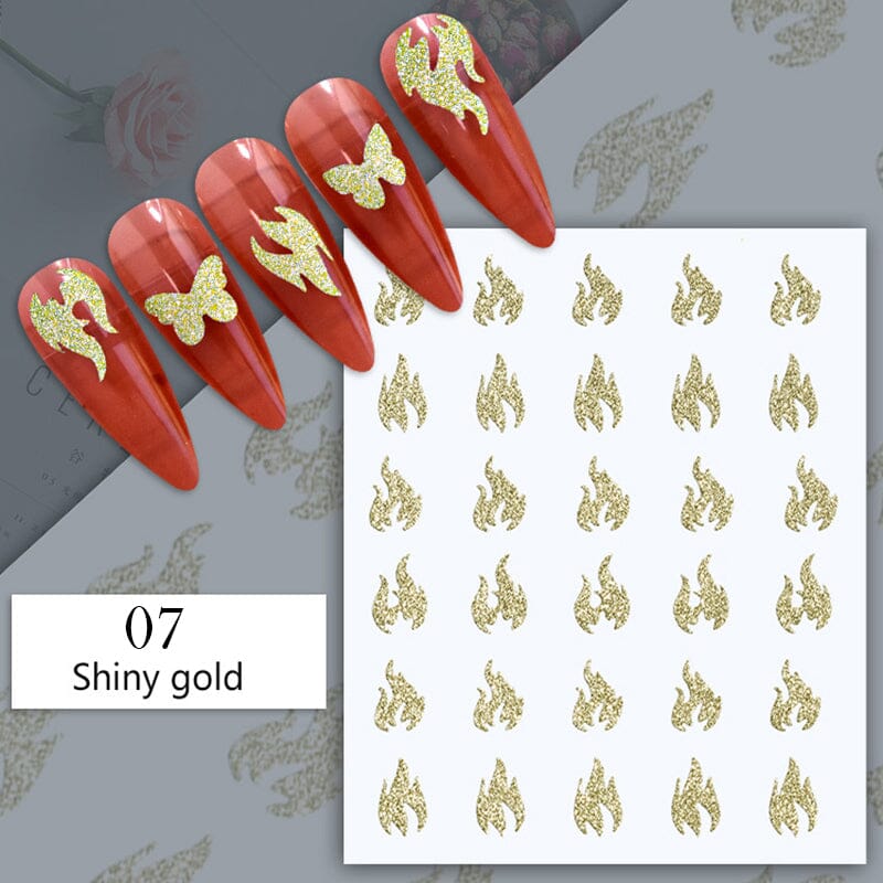 Reflective Glitter 3D Nail Sticker DIY Nails BORN PRETTY 07 