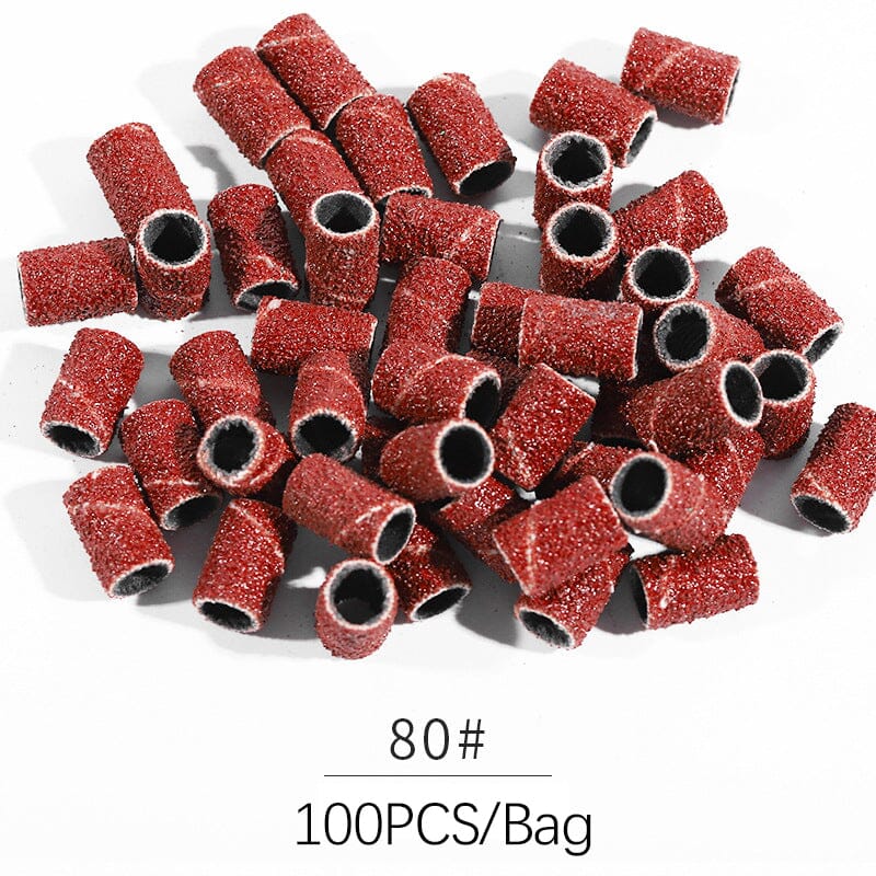 Nail Drill Bits Sanding Band 100Pcs Tools & Accessories BORN PRETTY 80# 