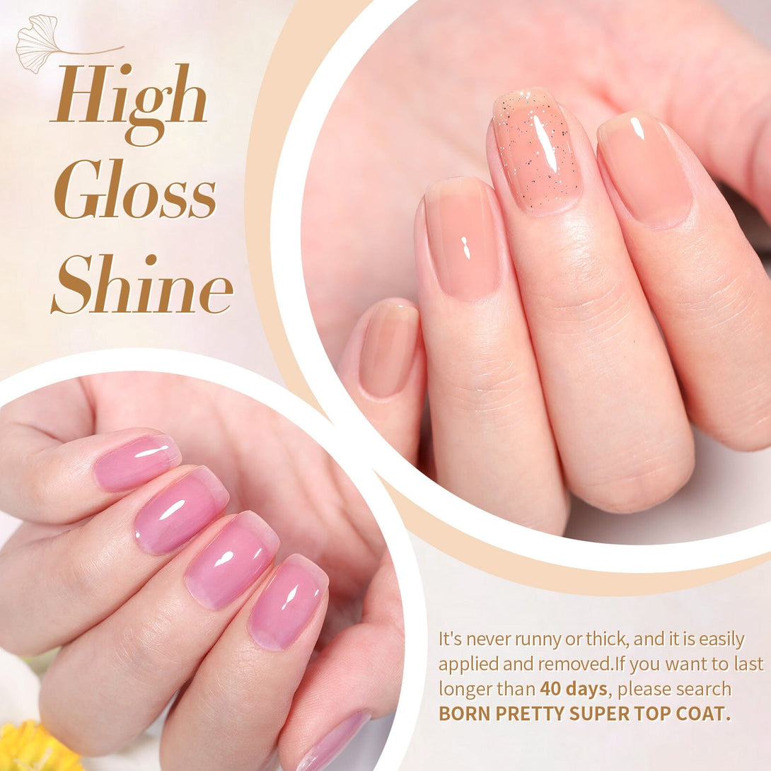 Jelly Nude Gel 6 Colors 10ml Gel Nail Polish BORN PRETTY 
