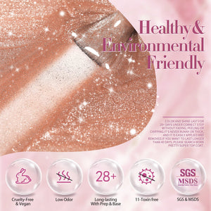 Snowlight - Jelly Pink Magnetic Gel 6 Colors 10ml Gel Nail Polish BORN PRETTY 