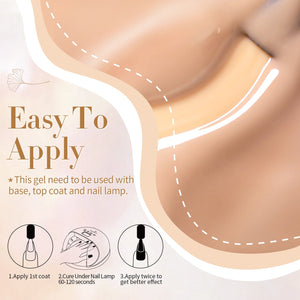 Jelly Nude Gel 6 Colors 10ml Gel Nail Polish BORN PRETTY 