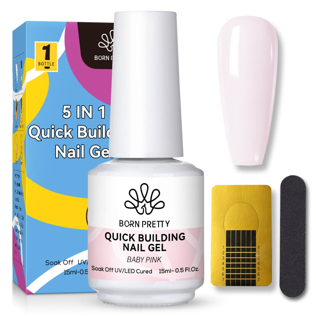 Quick Building Nail Gel Kit Gel Nail Polish BORN PRETTY Baby Pink 