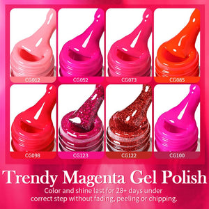 Trendy Magenta Gel Polish 10ml Gel Nail Polish BORN PRETTY 