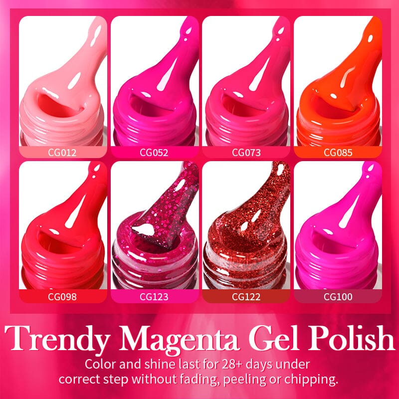 Trendy Magenta Gel Polish 10ml Gel Nail Polish BORN PRETTY 