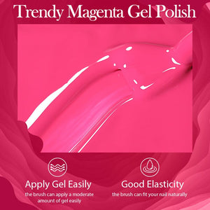 Trendy Magenta Gel Polish 10ml Gel Nail Polish BORN PRETTY 