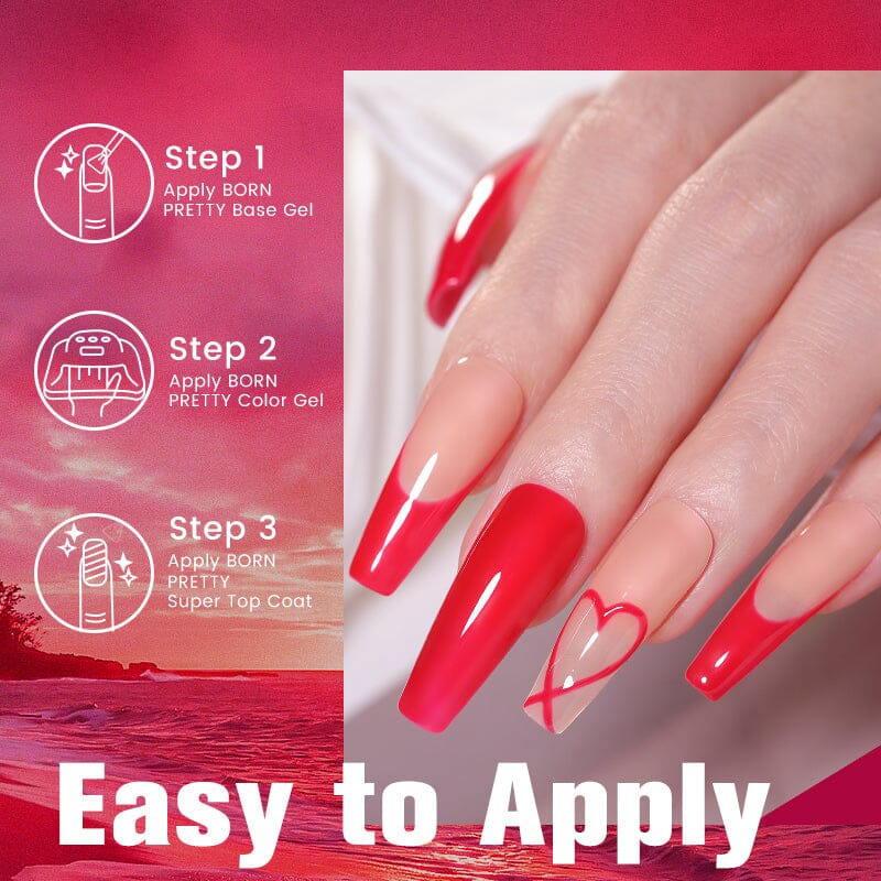 Trendy Magenta Gel Polish 10ml Gel Nail Polish BORN PRETTY 