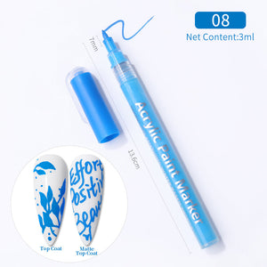 Nail Graffiti Pen for 3D Nail Art DIY Nail Polish Pen Nail Painting Manicure Tools Nail Tools BORN PRETTY 08 