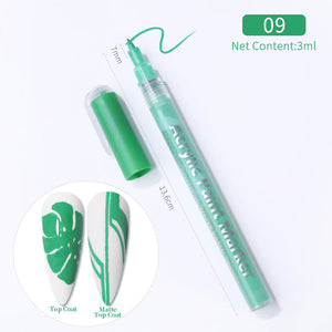 Nail Graffiti Pen for 3D Nail Art DIY Nail Polish Pen Nail Painting Manicure Tools Nail Tools BORN PRETTY 09 