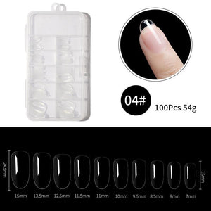 100Pcs/Box Transparent Nail Tips Tools & Accessories BORN PRETTY 04 