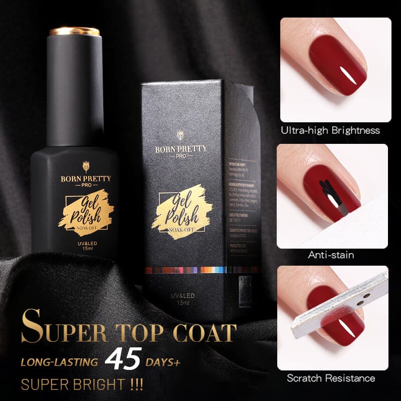 Base Gel Matte Super Top Coat 15ml Gel Nail Polish BORN PRETTY 