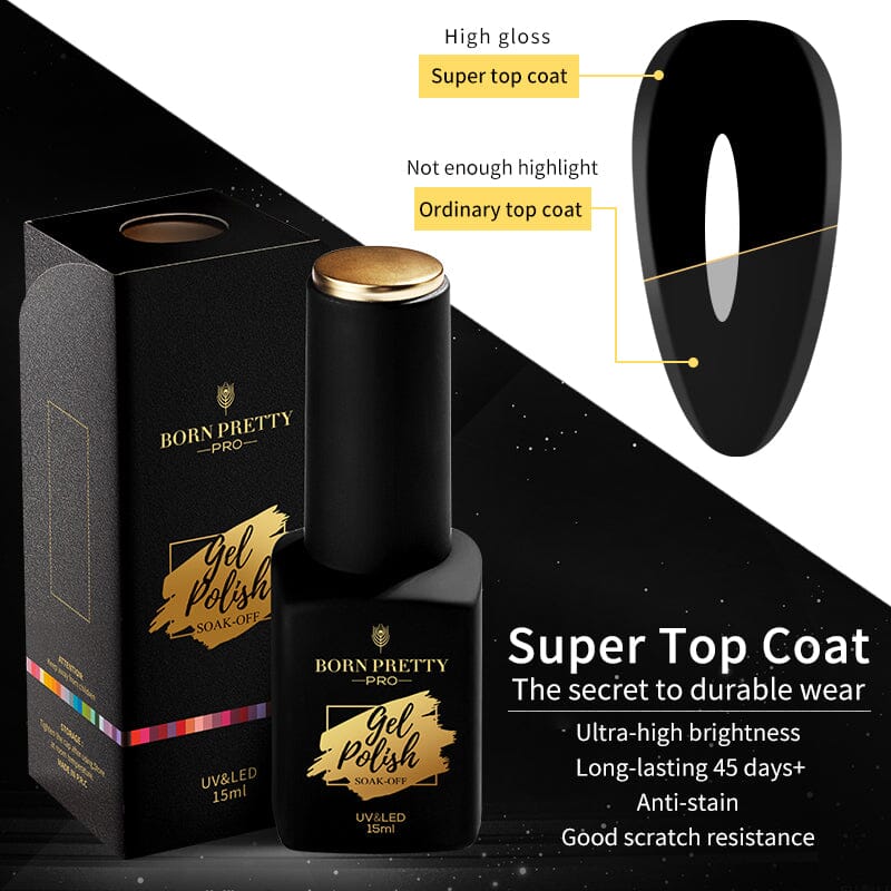 Base Gel Matte Super Top Coat 15ml Gel Nail Polish BORN PRETTY 