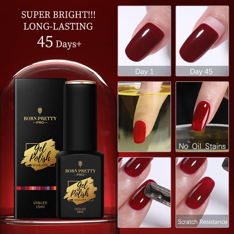 Base Gel Matte Super Top Coat 15ml Gel Nail Polish BORN PRETTY 