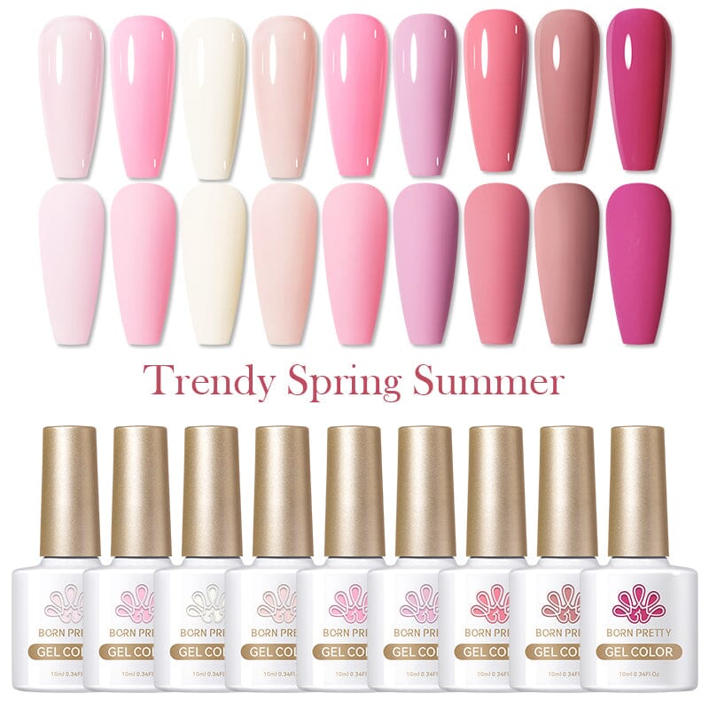 Trendy Spring Summer Gel Polish 10ml Gel Nail Polish BORN PRETTY 20 Colors 