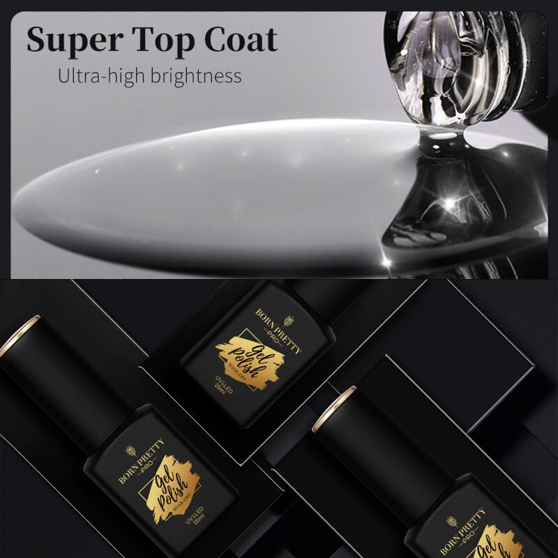 Base Gel Matte Super Top Coat 15ml Gel Nail Polish BORN PRETTY 