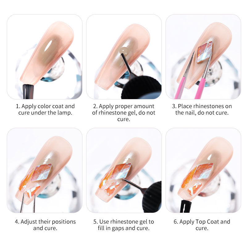 BORN PRETTY 10g Nail Rhinestone Glue Gel Nail Polish BORN PRETTY 