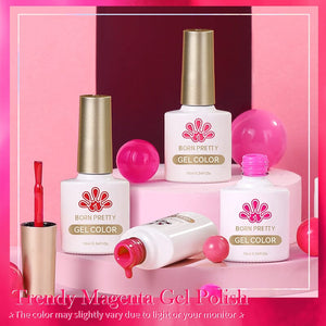 Trendy Magenta Gel Polish 10ml Gel Nail Polish BORN PRETTY 
